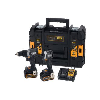   DEWALT/McLaren Pachet de putere cu acumulator de 18 V (DCD85M + DCF85M + TSTAK + 2 x 5,0 Ah acumulator + încărcător)