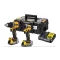 DEWALT Pachet puternic cu acumulator 18 V DCK2051E2T