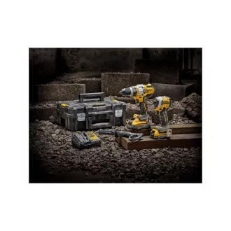   DEWALT Set de putere cu acumulator 18 V (DCF850+DCD999 + 1x5,0 Ah +1x1,7 Ah Power Stack acumulator+încărcător+TSTAK)