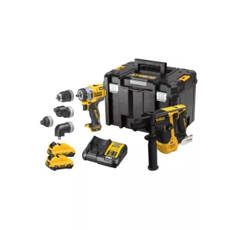   DEWALT Pachet putere cu acumulator 12 V (DCH072 + DCD703 + 2 x acumulator 3,0 Ah + încărcător)