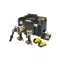 DEWALT Pachet de forță cu acumulator 18 V (DCF860 + DCD1007 + 2 x 5,0 Ah Power Stack acumulator + încărcător + TSTAK)