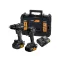DEWALT/McLaren Pachet putere pe acumulator 18 V (DCD86M + DCF86M + TSTAK + 2 x acumulator 5,0 Ah + încărcător)