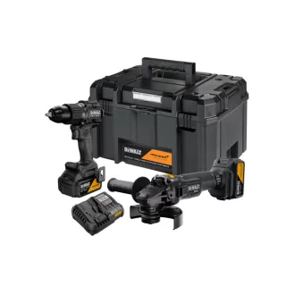   DEWALT/McLaren Pachet de putere cu acumulator 18 V (DCD81M + DCG45M + TSTAK + 2 x acumulator 5,0 Ah + încărcător)