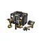 DEWALT Pachet de putere cu acumulator 18 V (DCH172 + DCG405 + DCD800 + 2 x acumulatori 5,0 Ah + încărcător + TSTAK)
