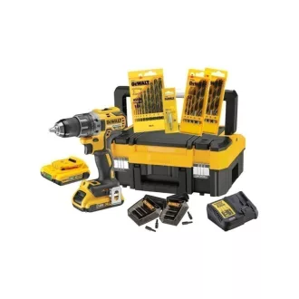   DEWALT Set de bormașină cu acumulator 18 V (2 x acumulator 2,0 Ah + încărcător + TSTAK + accesorii) DCK791D2T