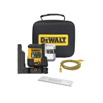 DEWALT Nivelă cu laser USB 3 x 180° (verde) 30 m IP65