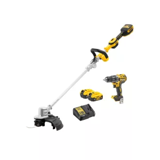   DEWALT Trimmer cu acumulator + Mașină de găurit și înșurubat DCD791 (2 x acumulatori 5,0 Ah + încărcător)