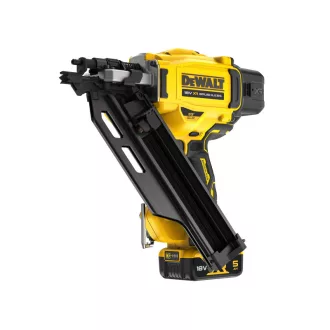   DEWALT Pistol de batut cuie pentru construcții 34° 18 V (2 x acumulator 5,0 Ah + încărcător) în valiză