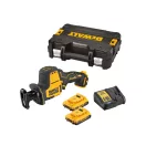 Ferăstrău alternativ cu acumulator DEWALT 12 V fără perie de cărbune (2 x 2,0 Ah baterie + încărcător) DCS312D2