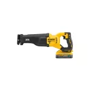 DEWALT Ferăstrău sabie cu baterie 18 V (2 x 5,0 Ah PowerStack baterie + încărcător) în cutie TSTAK