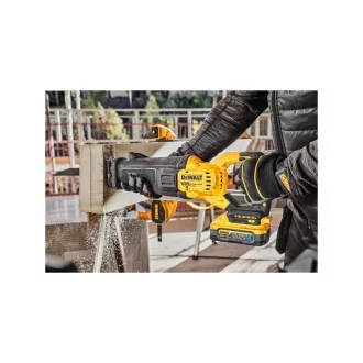   DEWALT Ferăstrău sabie cu baterie 18 V (2 x 5,0 Ah PowerStack baterie + încărcător) în cutie TSTAK