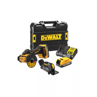   DEWALT Instrument de tăiat fără fir 18 V fără perie de cărbune (2 x 1,7 Ah baterie + încărcător + TSTAK) DCS438E2T