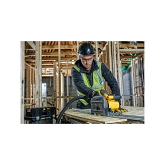  Ferăstrău circular submersibil fără fir DEWALT 54 V fără perie de cărbune (2 x 6,0 Ah baterii + încărcător) DCS520T2