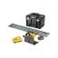 DEWALT Ferăstrău circular submersibil fără fir 54 V fără perie de cărbune (2 x 6,0 Ah baterie + încărcător + șină) DCS520T2R