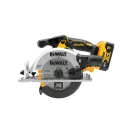 DEWALT Ferăstrău circular fără fir 18 V fără perie de cărbune (2 baterii de 5,0 Ah + încărcător) DCS565P2