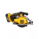 DEWALT Ferăstrău circular fără fir 18 V fără perie de cărbune (2 baterii de 5,0 Ah + încărcător) DCS565P2