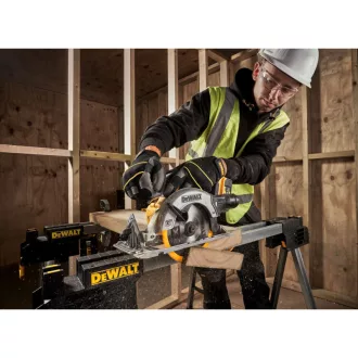   DEWALT Ferăstrău circular fără fir 18 V fără perie de cărbune (2 baterii de 5,0 Ah + încărcător) DCS565P2