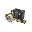 DEWALT Fierăstrău circular pe baterie 18 V, 184 mm, fără perii (2 x 5,0 Ah Power Stack baterie + încărcător + TSTAK)