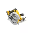 DEWALT Fierăstrău circular pe baterie 18 V, 184 mm, fără perii (2 x 5,0 Ah Power Stack baterie + încărcător + TSTAK)