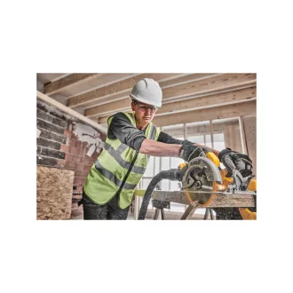  DEWALT Fierăstrău circular pe baterie 18 V, 184 mm, fără perii (2 x 5,0 Ah Power Stack baterie + încărcător + TSTAK)