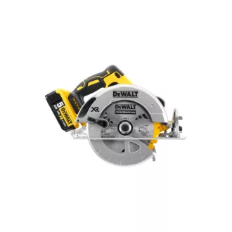   Ferăstrău circular fără fir DEWALT 18 V fără perie de cărbune (2 baterii de 5,0 Ah + încărcător) DCS570P2