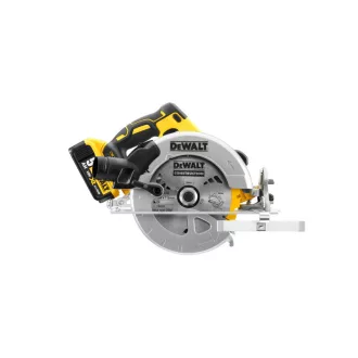   Ferăstrău circular fără fir DEWALT 18 V fără perie de cărbune (2 baterii de 5,0 Ah + încărcător) DCS570P2