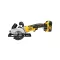 DEWALT Ferăstrău circular fără fir 18 V fără perie de cărbune (2 x 5,0 Ah baterii + încărcător) DCS571P2