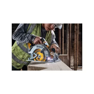   DEWALT Fierăstrău circular pe baterii 18 V fără perii de carbon 190 mm (2 x 5,0 Ah Power Stack baterie + încărcător + TSTAK)