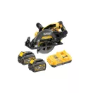 DEWALT Ferăstrău circular fără fir 18 V (2 x 6,0 Ah baterii + încărcător) DCS577T2