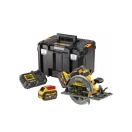 DEWALT Ferăstrău circular fără fir 18 V (2 x 6,0 Ah baterii + încărcător) DCS579T2