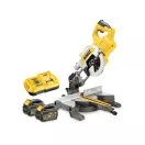 DEWALT ferăstrău de onglet cu acumulator 18 V (2 x 6,0 Ah baterii + încărcător) DCS777T2