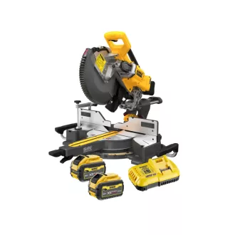   DEWALT ferăstrău de onglet cu acumulator 18 V (2 x 9,0 Ah baterie + încărcător) DCS781 x 2