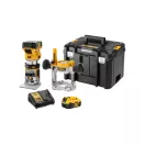 Router fără fir DEWALT 18 V (2 x 5,0 Ah baterii + încărcător) DCW604P2