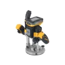 DEWALT Router cu baterie 18 V 12 mm (2 x 5,0 Ah Power Stack baterie + încărcător + TSTAK)