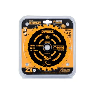   DEWALT EXTREME Disc de tăiere pentru lemn 165 x 20 x 1,65 mm / 24T