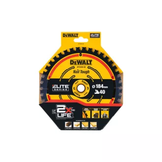   DEWALT EXTREME Disc de tăiere pentru lemn 184 x 16 x 1,65 mm / 40T