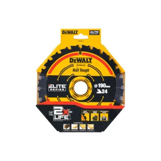   Disc de tăiere pentru lemn DEWALT EXTREME 190 x 30 x 1,65 mm / 24T