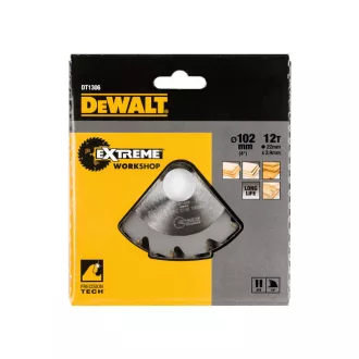 DEWALT Disc pentru freză plată 102 x 3,9 x 22,0 mm / 12T
