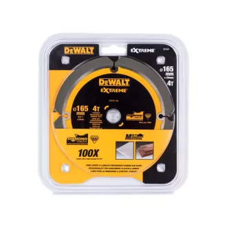   DEWALT EXTREME Disc de ferăstrău pentru PAL cu legătură de ciment 165 x 20 x 1,8 mm / 4T
