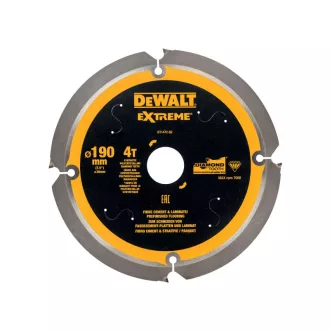   DEWALT EXTREME Disc de ferăstrău pentru plăci fibrolemnoase cu ciment 190 x 30 x 1,8 mm / 4T