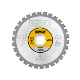   DEWALT Disc de tăiere pentru aluminiu 140 x 20 x 1,49 mm / 30T