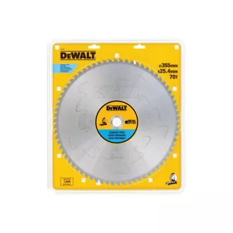   DEWALT Disc de ferăstrău pentru inox/metal 355 x 25,4 x 2,15 mm / 70T