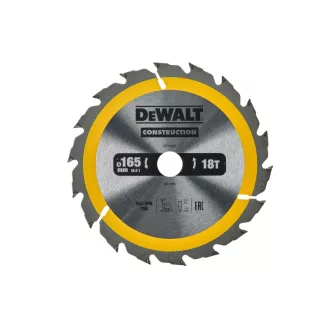   DEWALT CONSTRUCTION Disc de ferăstrău pentru lemn cu cuie 165 x 20 x 2,4 mm / 18T