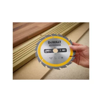   DEWALT CONSTRUCTION Disc de ferăstrău pentru lemn cu cuie 165 x 20 x 2,4 mm / 18T