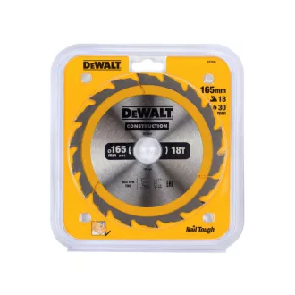   DEWALT CONSTRUCTION Disc de ferăstrău pentru lemn cu cuie 165 x 30 x 2,4 mm / 18T