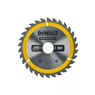   DEWALT CONSTRUCTION Disc de ferăstrău pentru lemn cuie 165 x 30 x 2,4 mm / 30T