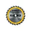 DEWALT CONSTRUCTION Disc de ferăstrău cu dinți pentru lemn 184 x 16 x 1,8 mm / 24 dinți