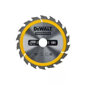   DEWALT CONSTRUCTION Disc de ferăstrău pentru lemn cu cuie 190 x 30 x 2,6 mm / 18T