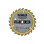 DEWALT CONSTRUCTION Disc de ferăstrău cu dinți pentru lemn 136 x 10 x 1,86 mm / 24 dinți