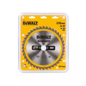   DEWALT CONSTRUCTION Disc de ferăstrău pentru lemn cu cuie 235 x 30 x 2,6 mm / 40 dinți